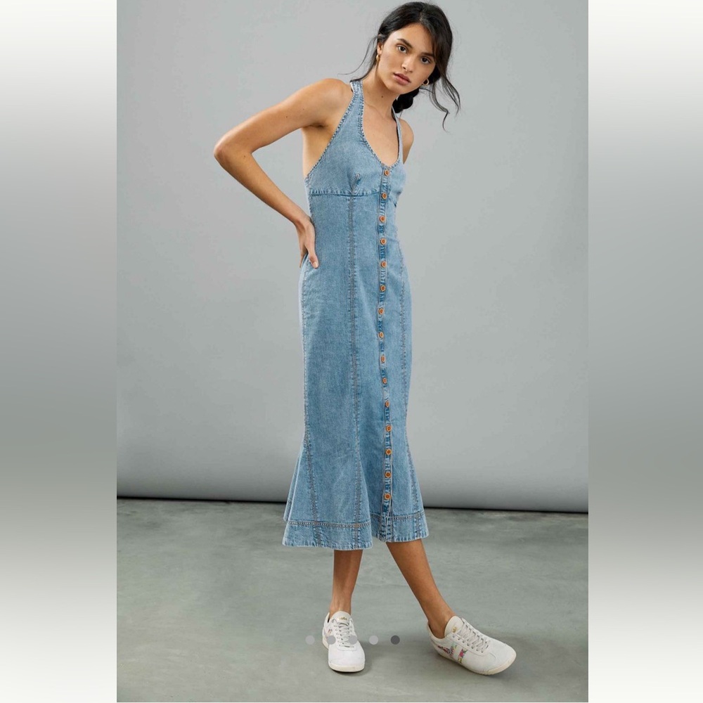NWT! Gorgeous Anthropologie Maeve Denim Dress